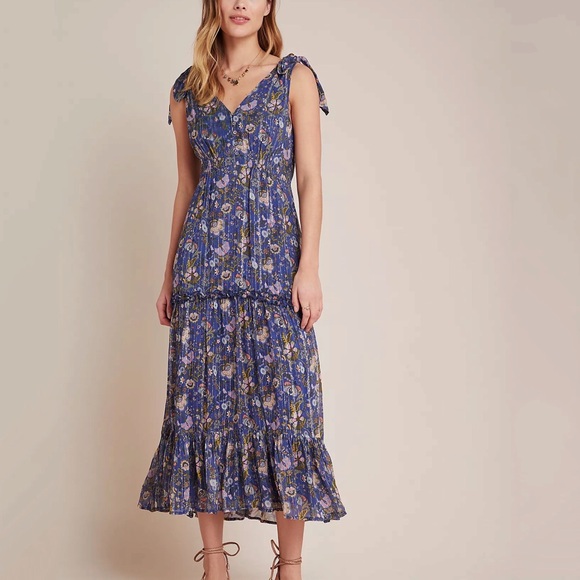 Anthropologie Lyndsey Shimmer Maxi Dress - Picture 6 of 7